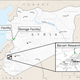 A map of the airstrikes provided by the US government.